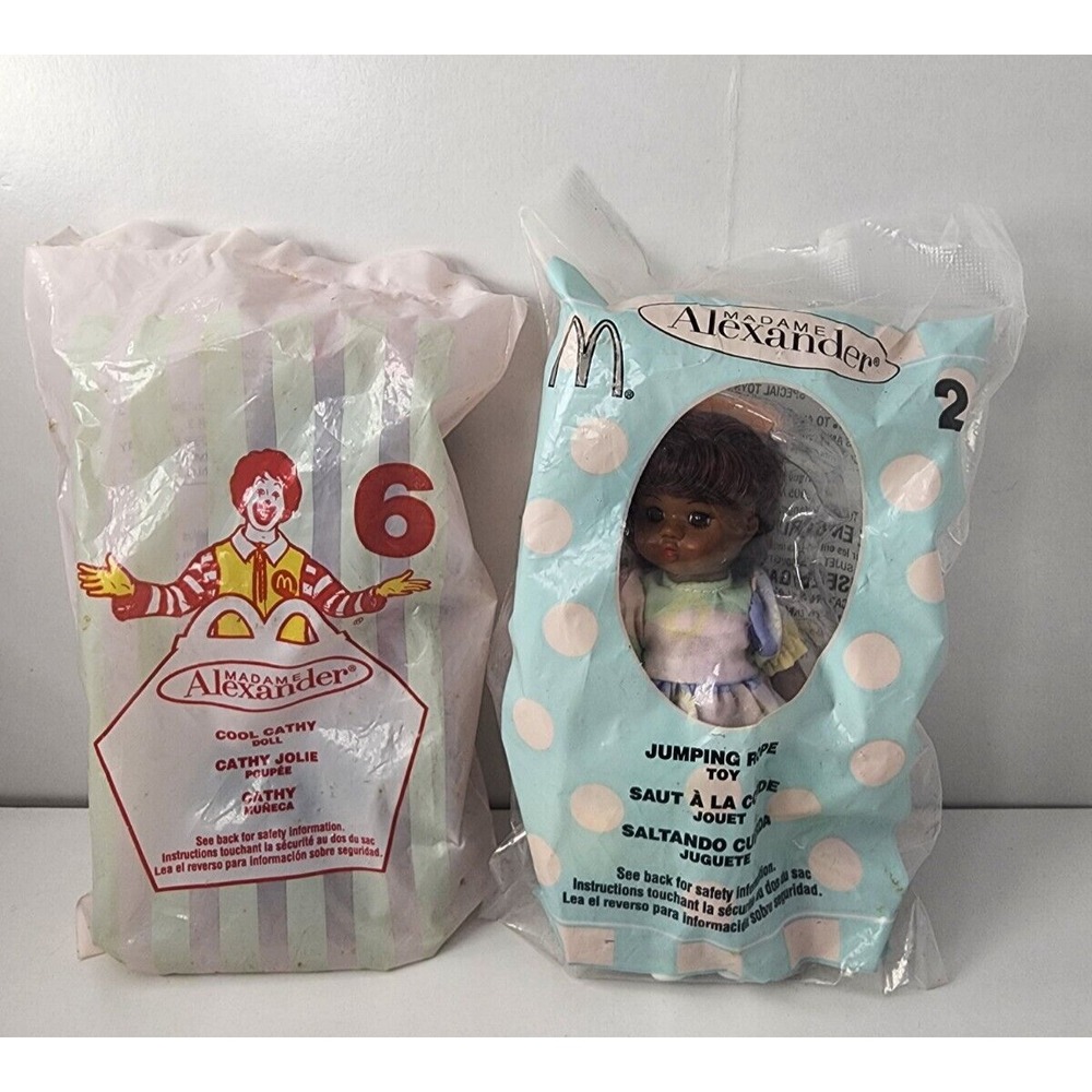 2-Madame Alexander McDonalds Happy Meal Dolls Jumping Rope/Cool Cathy 2005/2001